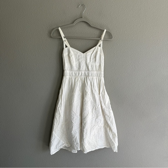 Maeve Dresses & Skirts - Maeve Anthropologie White Patchwork Full Skirt Dress 2